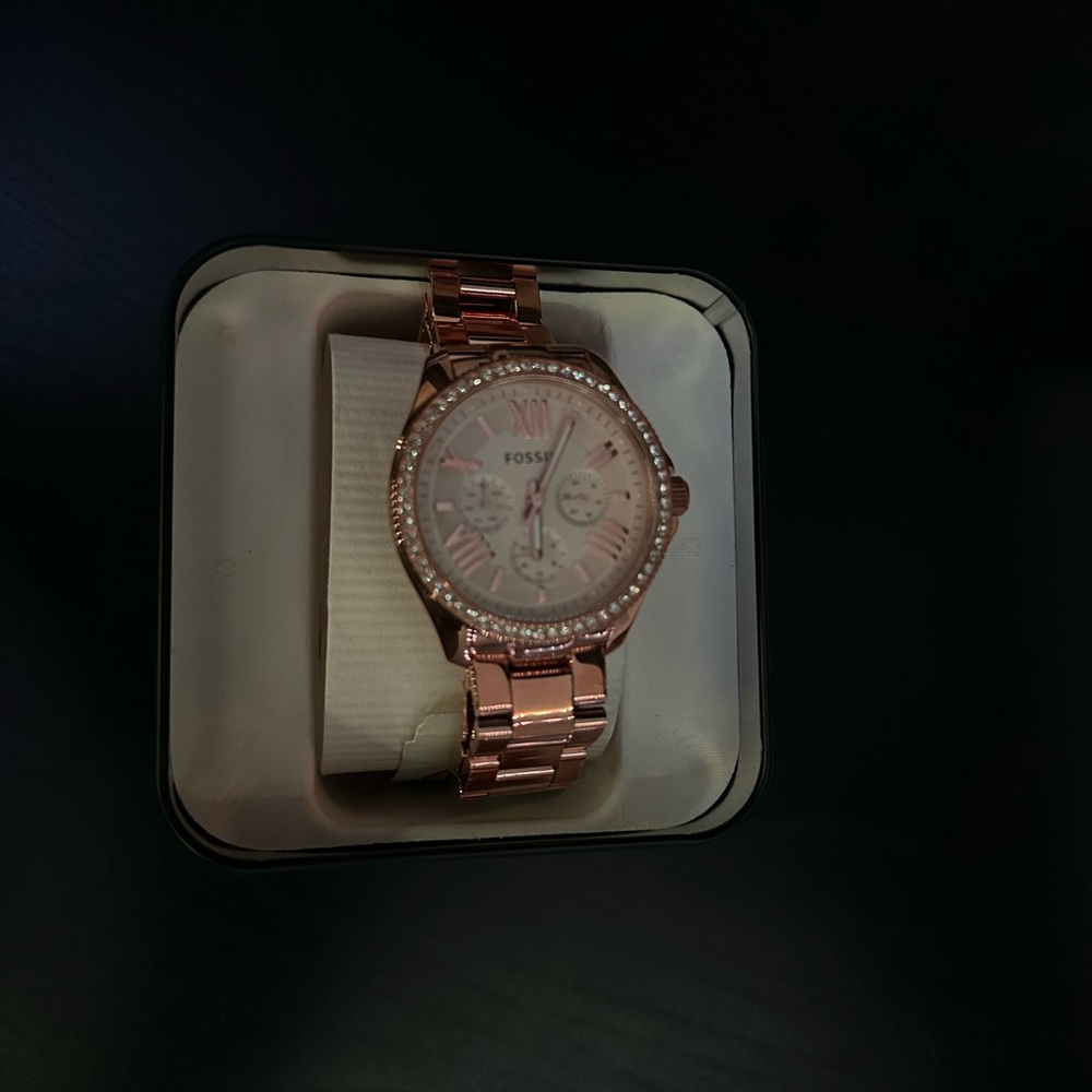 Fossil Women's Rose Gold-Tone Watch